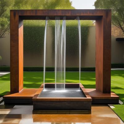 China Customizable Corten Steel Water Fountain Commercia Outdoor Modern for sale