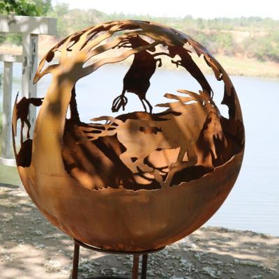 China Weathering Steel Corten Steel Fire Bowl Customized Thickness for sale