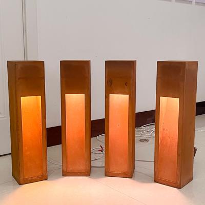 China 2mm Thickness Led Bollard Lights Outdoor Powder Coated Finish For Pathway for sale