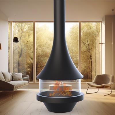 China Indoor Carbon Steel Gas Hanging Fireplace For Housewarming for sale