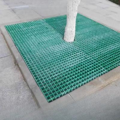China Outdoor Customized Size Street Tree Grates Fiberglass Grtaing In Walkway for sale