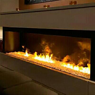 China Modern Indoor Smart Inserts Decorative 3D Water Fire Insert Living Room Water Vapor Fireplace for sale