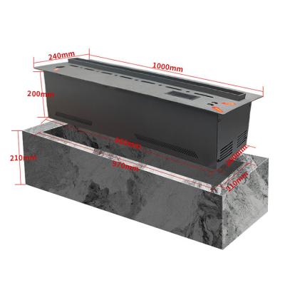 Chine Améliorez votre espace avec une télécommande Embedded Water Steam Fireplace Freestanding Design à vendre
