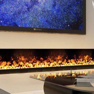 China Freestanding Rectangular Led Electric Fireplace For Indoor/Living Room/Hotel Perfect Combination for sale