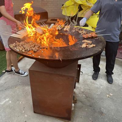 Cina Grill esterno in legno/carbone da ardere Grill portatile in acciaio in vendita