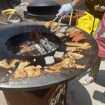 China La cocina al aire libre se hace fácil con una parrilla de acero resistente a la intemperie hecha de acero corten en venta