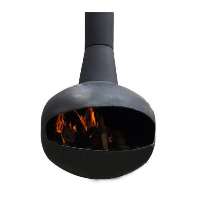 China Carbon Iron Construction Wood Burning Fire Pit With Assembly Required Hanging Fireplace à venda