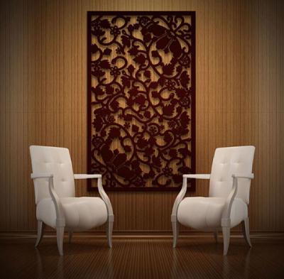 China Weathering Steel Panel Room Dividers With Lights Decorative Metal à venda