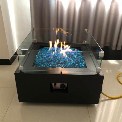 China Square 800mm Garden Gas Fire Pits 31.5 Inch Electric Fire Pit Garden for sale
