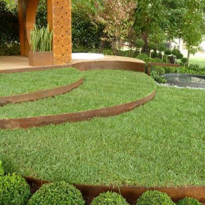 China ISO Lawn Edging Corten 100mm Garden Metal Ornaments  Powder Coated for sale