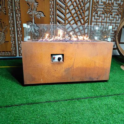 China 600mm Garden Gas Fire Pits SUS304 Outdoor Patio Table With Propane Fire Pit for sale