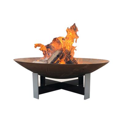 China ISO9001 Steel Fire Pit Replacement Bowl Corten Steel Rustic Red for sale