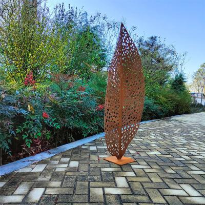 Chine Le jardin moderne en métal du résumé 0.3m sculpte l'art de 5.1ft Corten à vendre