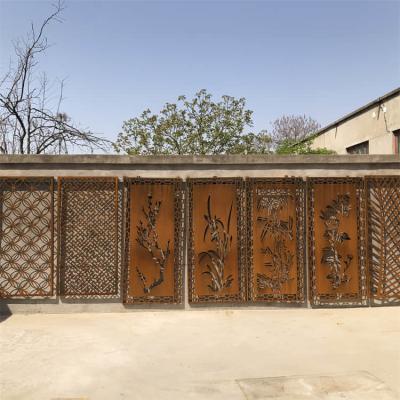 China Corten Metal Decorative Panels 900mm Decorative Garden Screen for sale