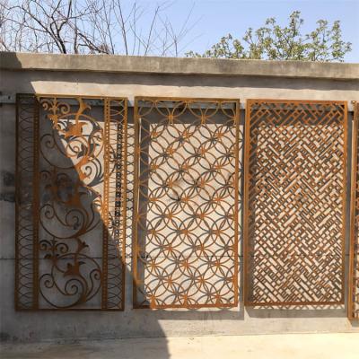 China Garden 180cm Metal Decorative Panels 47.1 Inch Laser Cut Wall Fence Panels Interior for sale