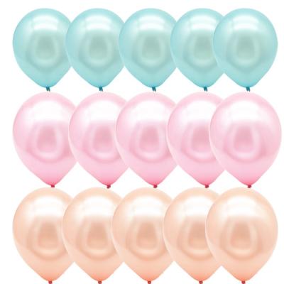 China New arrival  wholesale 12'' 2.8g party round latex metallic balloons for sale