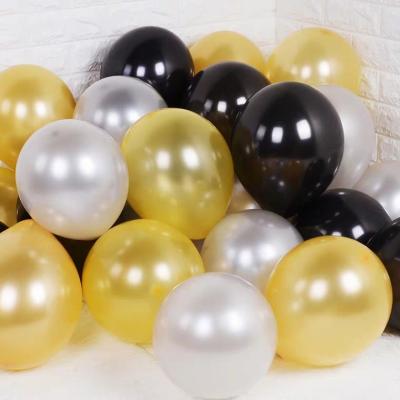 China White pearl latex balloons happy birthday metallic balloon party city wholesale for sale