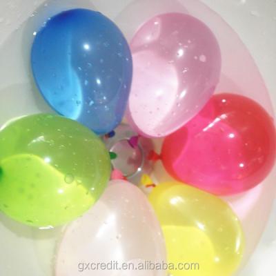 China 5 inch small round shaped summer outdoor water bomb colorful water  balloons  toy for sale