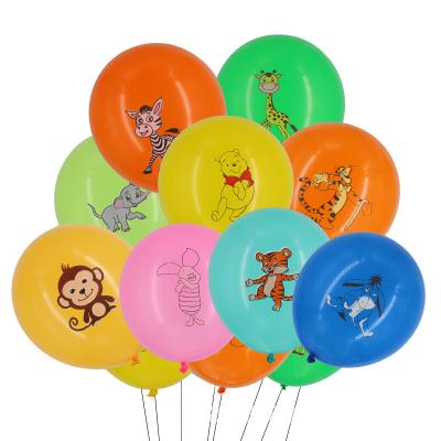 China 12inch cartoon happy birthday party Printable helium latex balloon for sale