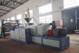 China PVC Sheet Coperion Conical Twin Screw Extruders Co Rotating For Imitation Jade PVC for sale