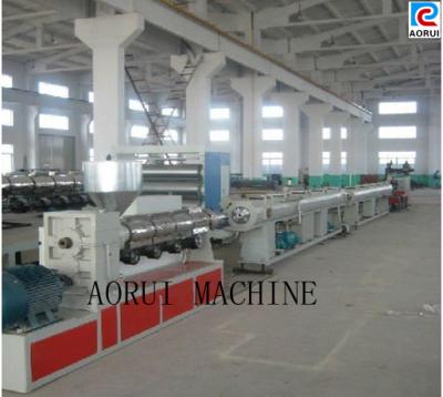 China PE / PP / PERT Plastic Pipe Extrusion Line , Single Screw Water Pipe Extrusion Machinery for sale
