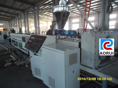 China HDPE / LDPE Plastic Pipe Extrusion Line , Single Wall Corrugated Pipe Production Line for sale