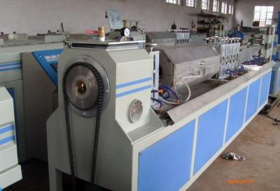 China 0.4 - 1.5 M / Min Plastic Pipe Production Line , Single Screw Extruder Plastic Machine for sale