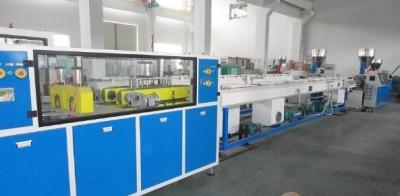 China Plastic Double Pipe Making Machine / PVC Twin Screw Pipe Extrusion Machine for sale