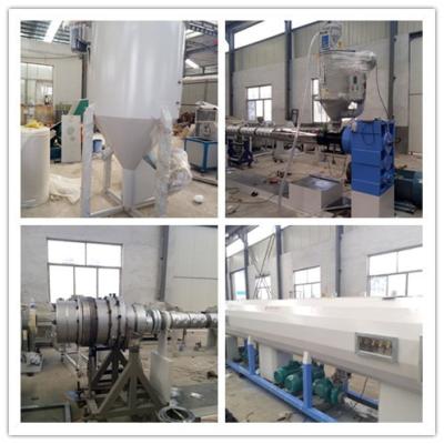 China PE/ PPR Plastic Extrusion Machine , PE / PPR Cool and Hot Water Pipe Extruder for sale
