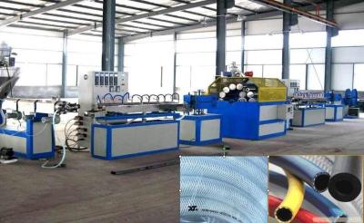 China PVC Plastic Pipe Extrusion Line , PVC Fiber Reinforcing Hose Production Line For Irrigation for sale