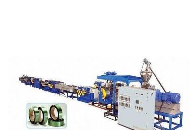 China Single Screw PET Packing Belt Automatic Strapping Machine , Drawbench Production Line For Packing for sale
