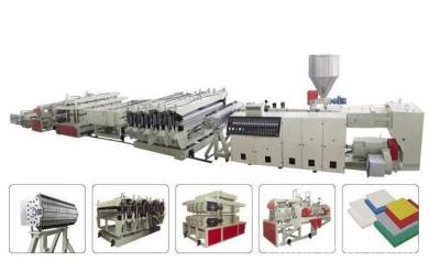 China High speed WPC Furniture Wood Board Double Screw Extruder stable running for sale