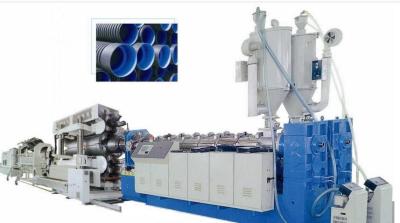 China 12- 40 mm Twin Screw Extruder PVC Corrugated Pipe Making Machine ,  Pipe Machinery Dealers for sale