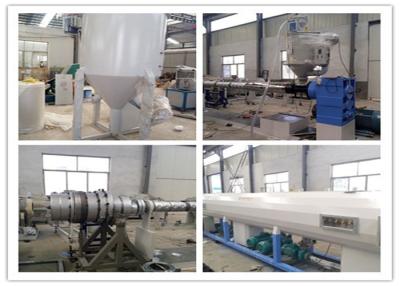 China PE Plastic Pipe Making Machine , Pe Water Pipe Production Line / Plastic Pipe Extruder for sale