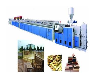 China Power Saving WPC / PVC Profile Plastic Extrusion Equipment For Wood Profile for sale