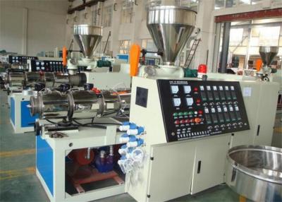 China PVC Corrugated Double Wall Pipe Twin Screw Extruder / Extrusion Production Line for sale