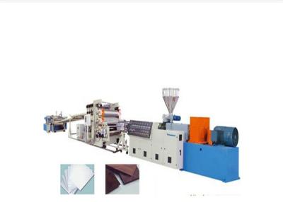 China Wood Plastic Cabinet Twin Extruder Machine , Furniture WPC Board Production Line for sale