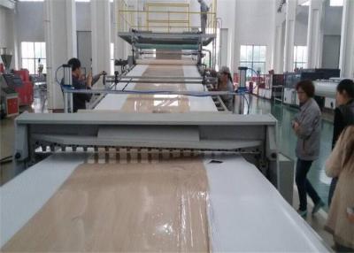 China Two Extruder PVC Plastic Sheet Extrusion Line Artificial Marble Stone Sheet Production for sale