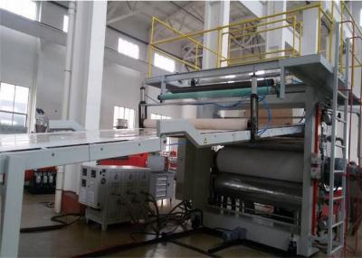 Chine Ligne en plastique écumante d'extrusion de feuille de marbre de PVC Limination, chaîne de production de feuille de marbre de PVC à vendre