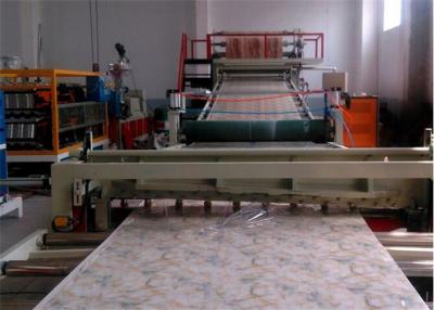 China High Efficiency PVC Ceiling Decorative Panel Sheet Extrusion Line , PVC Decorative Board Making Machine With Twin Screw for sale