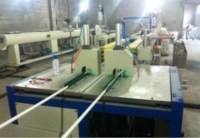 China Daul Line Rigid Pvc Pipe Manufacturing Machine , PVC Pipe Plants 2*8m/Min for sale