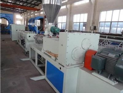 China Hydraulic Protective Sleeve Plastic Extrusion Line , Sprial Hose Warp Pe Pipe Extrusion Machine for sale