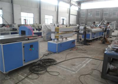 China Fence Wood Composite Frame Pvc Profile Extrusion Machine Double Screw High Efficient for sale