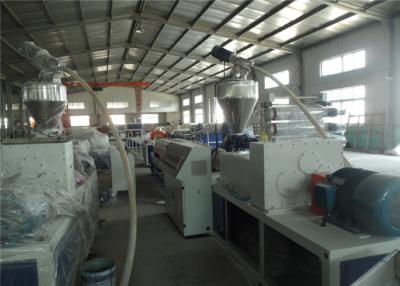 China 50HZ Single Wall Plastic Pipe Extrusion Line , PE Corrugated Drain Pipe Extrusion Machine for sale
