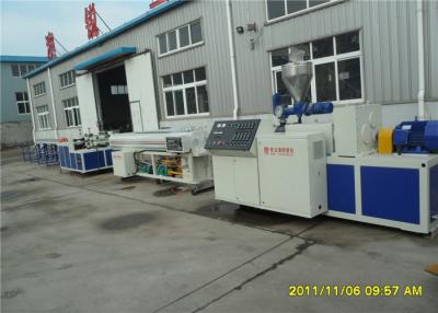 China Fully Automatic PVC Double Pipe Machine, PVC One Out Of Two Pipe Production Line for sale
