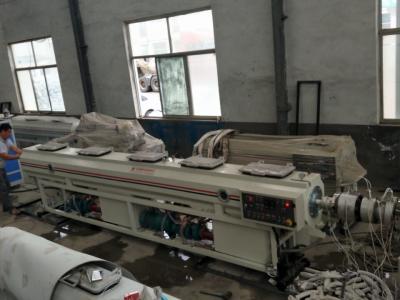 China Double Screw Plastic Pipe Extrusion Machine / Pvc Water Supply Pipe Making Machine for sale