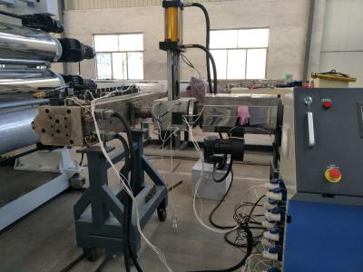 China PVC Plastic Sheet Extrusion Machine , Double Screw Pvc Decoration Sheet Production Line for sale