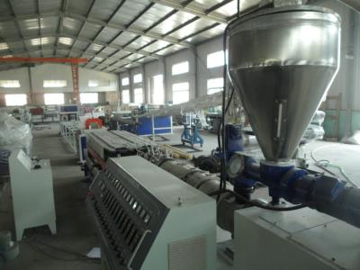 China 25000N Twin Screw 315mm Plastic PVC Pipe Making Machine for sale