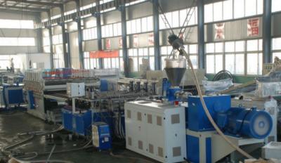 China WPC Builing Template Wood Plastic Composite Extrusion Line , WPC Foam Board Extruder for sale