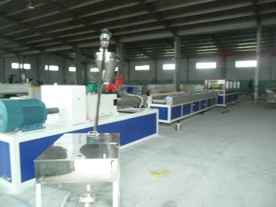China WPC Hollow / Solid Profile Production Line , WPC PP / PE Handrail Profile Machine for sale